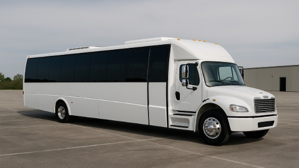 Exterior of Charter Bus Company Yonkers's 25 Passenger Party Bus in Yonkers
