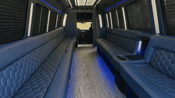 Interior of Allentown Party Bus Company's 40 Passenger Party Bus in Allentown