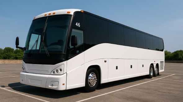 Exterior of Charter Bus Company Allentown's 44 Passenger Charter Bus in Allentown