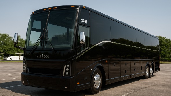 Exterior of Charter Bus Company Allentown's 55 Passenger Charter Bus in Allentown
